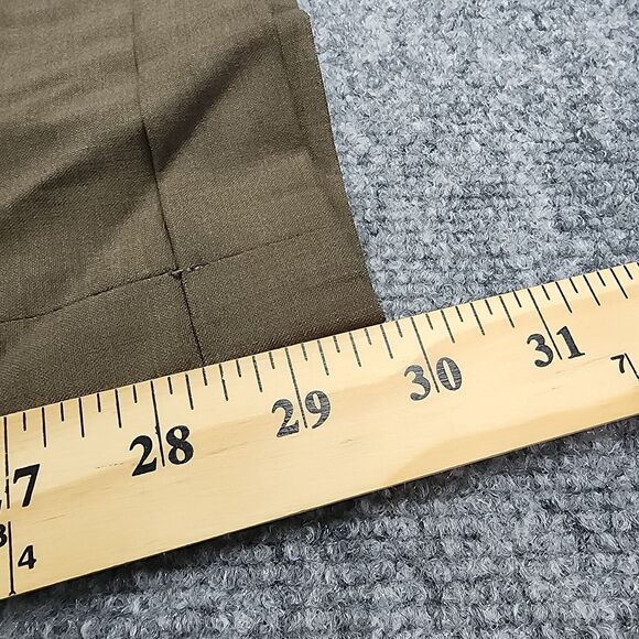 Brooks Brothers Pants Mens 36R (35x30) Brown 100% Wool Pleated Brooksease Casual - Picture 9 of 16